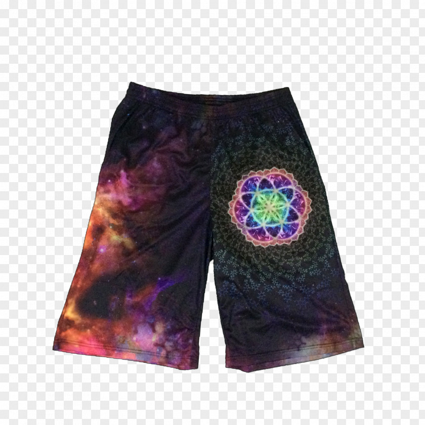 Cosmic Nebula Trunks Purple PNG