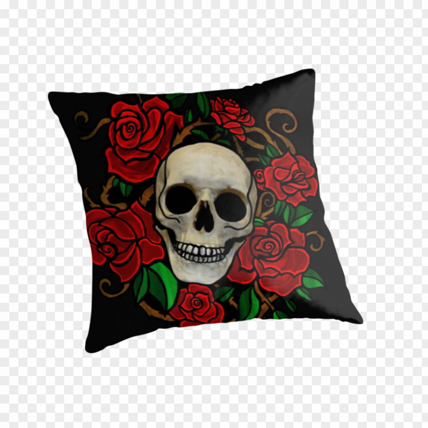 Pillow Throw Pillows Cushion Skull PNG