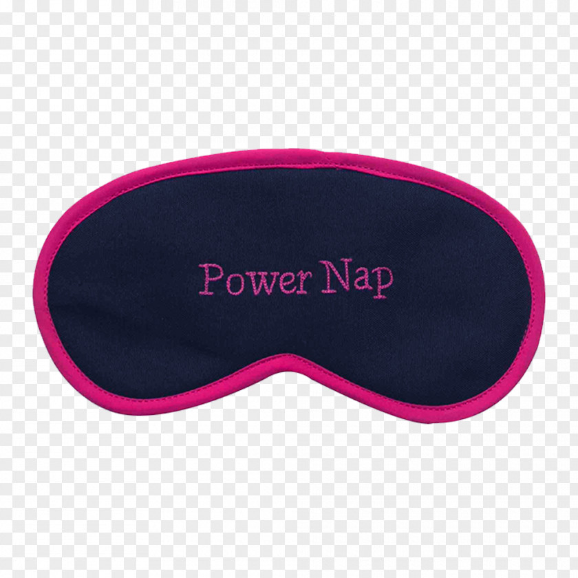 Sleeping Mask Goggles Pink M Font PNG