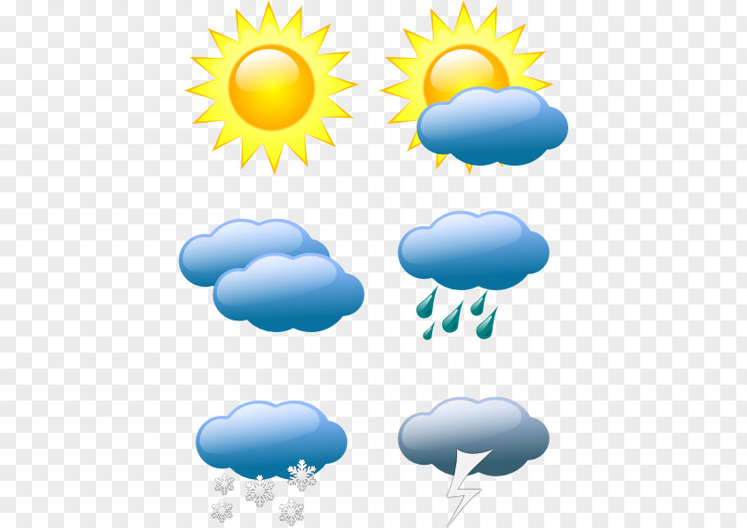 Cartoon Weather Pictures Forecasting Symbol Clip Art PNG