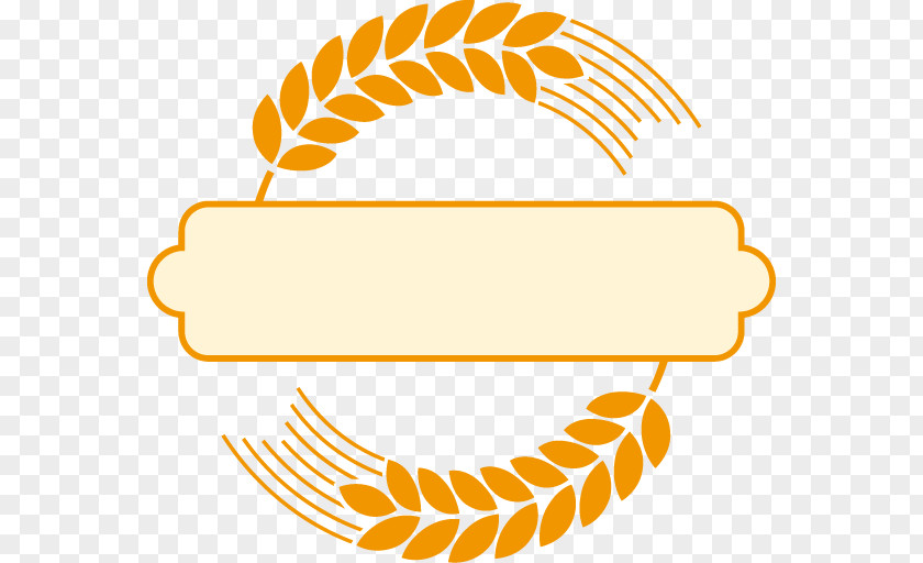 Cartoon Wheat Ring Graphic Design PNG