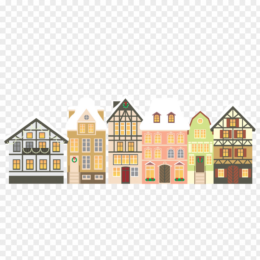 Christmas House Clip Art PNG