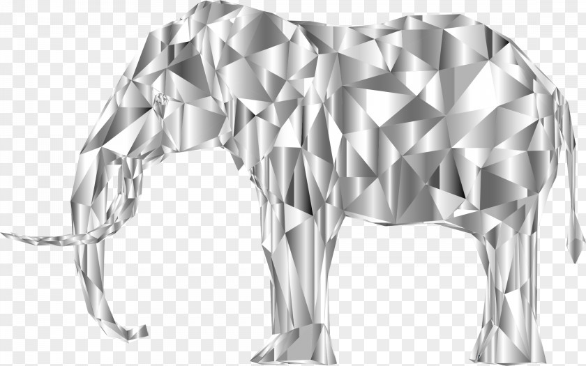 Elephant Low Poly 3D Computer Graphics Shading PNG