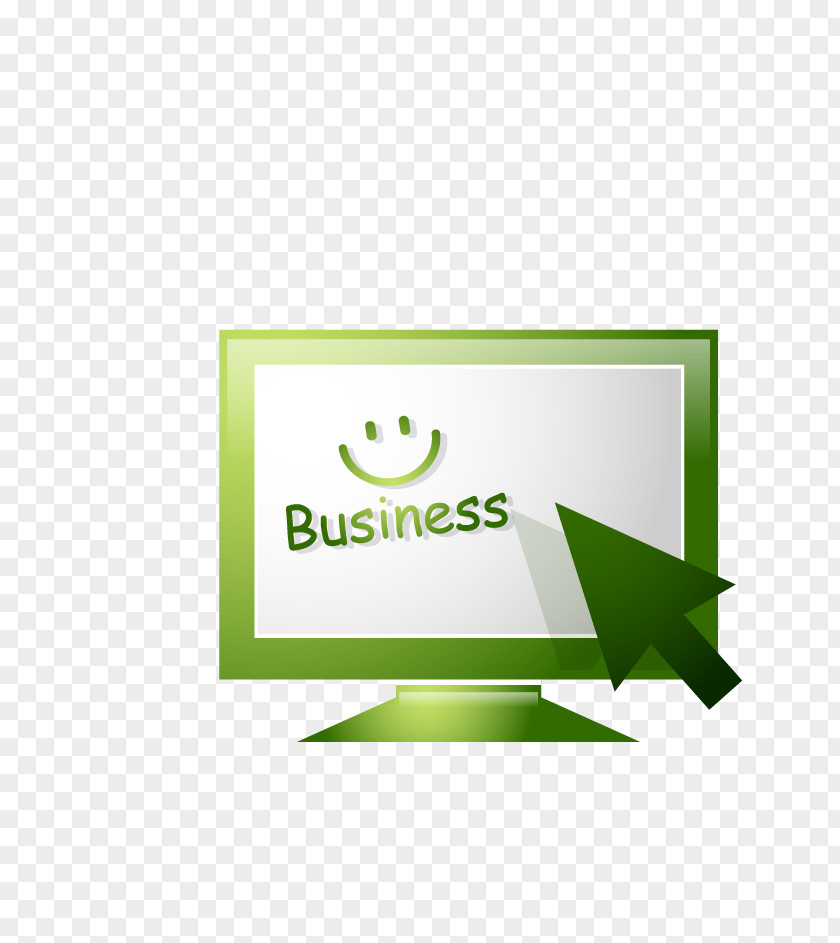 Green PC Computer Network Icon PNG