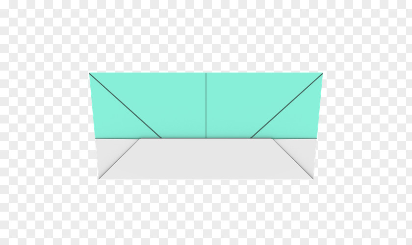 Origami Turquoise Teal Rectangle Triangle PNG