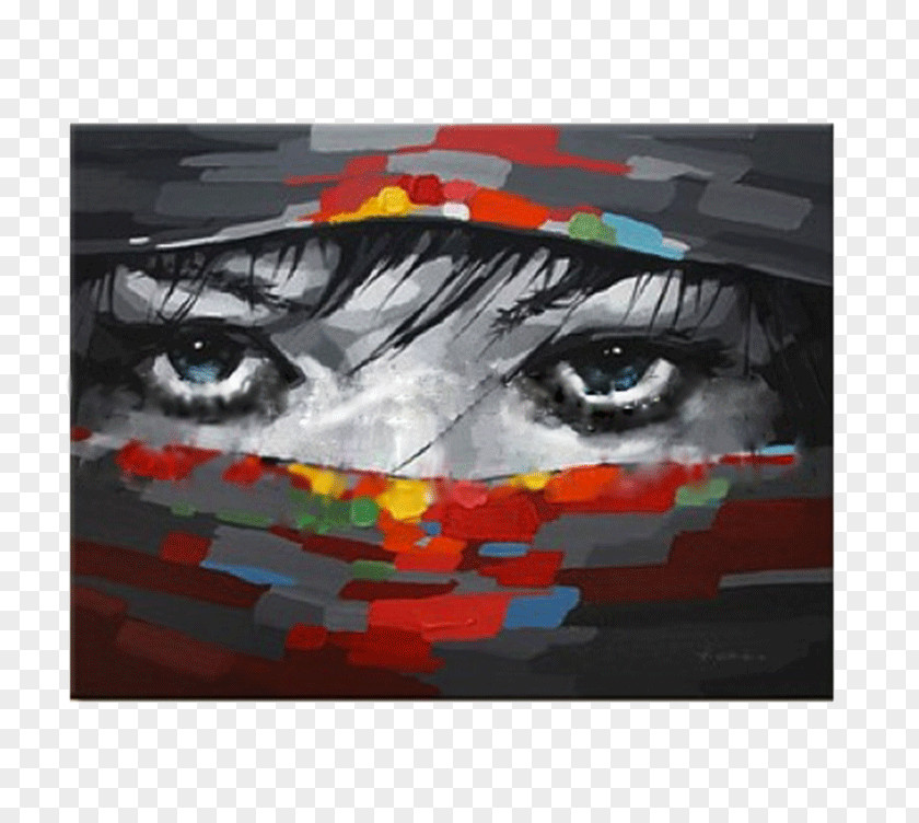 Painting Oil Canvas Abstract Art PNG