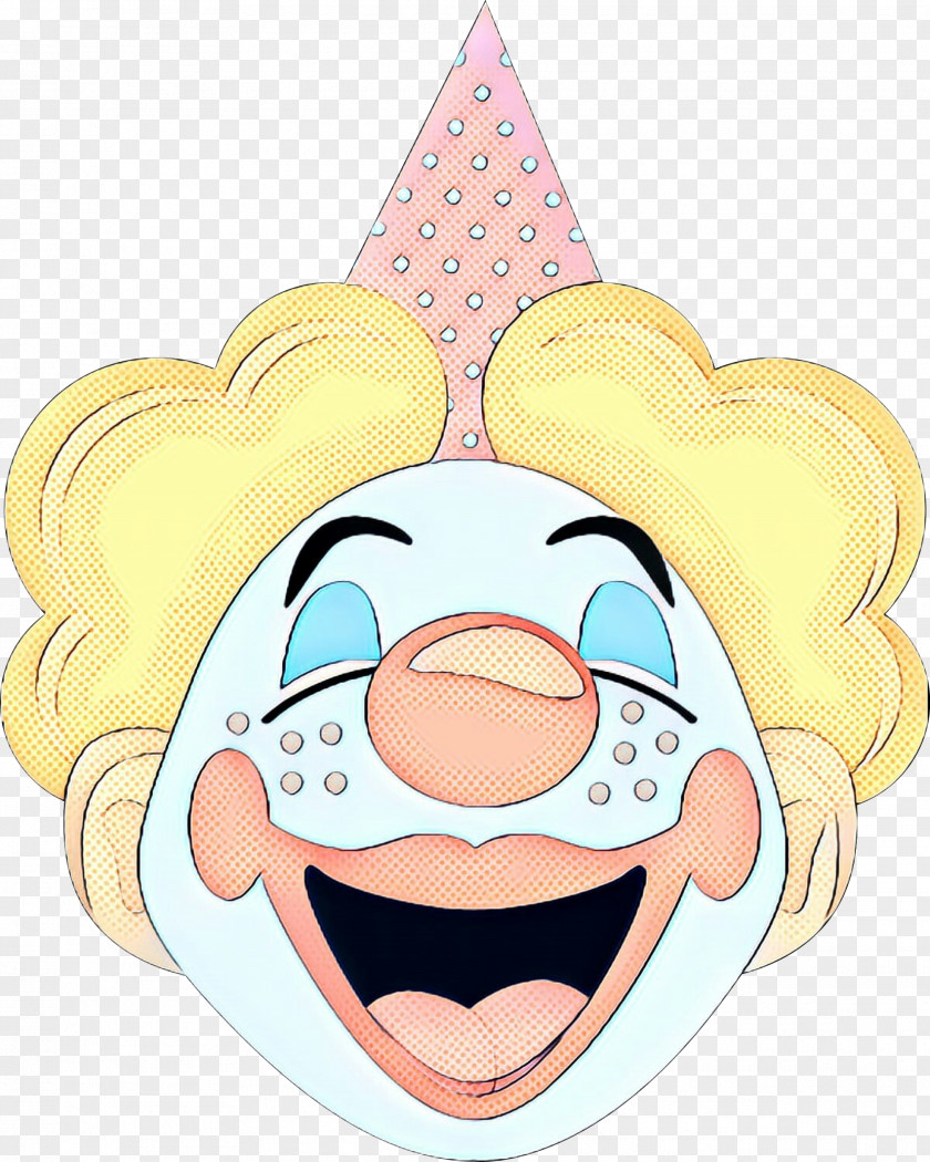 Smile Cartoon Party Hat PNG