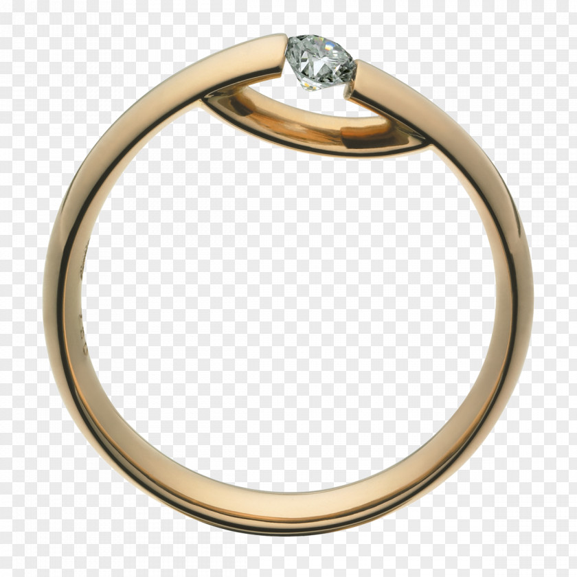 18 Kt. Gold Jewellery Diamond Colored GoldRing CENTENARY Ring PNG