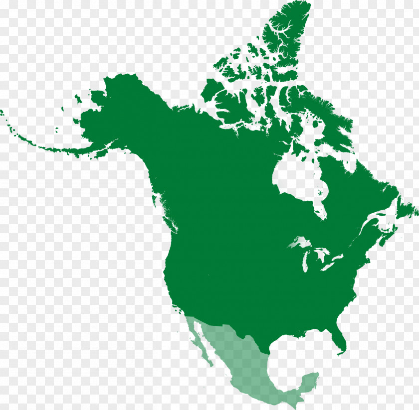 Canada United States Blank Map World PNG