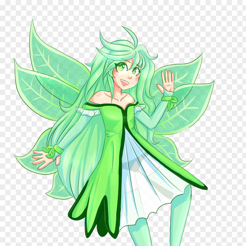 Fairy Costume Design Leaf Green PNG