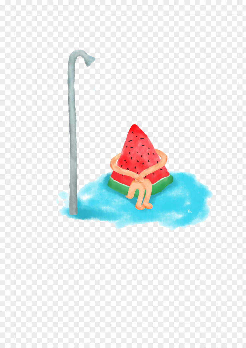 Injured Watermelon Fruit Download Illustration PNG