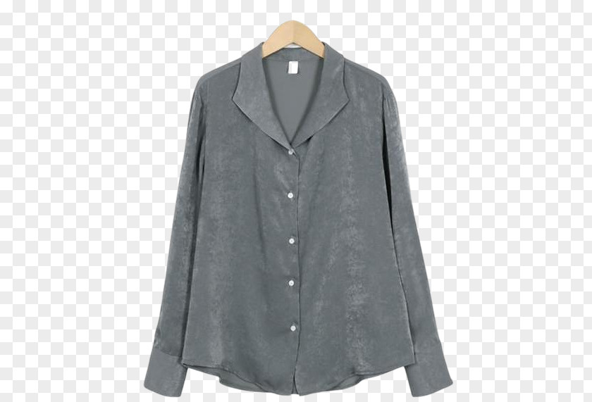 Silk Blouse Collar Shirt Blazer Satin PNG