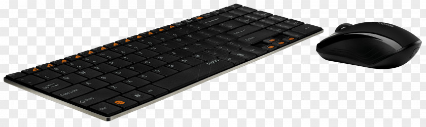 Computer Mouse Numeric Keypads Keyboard Laptop Rapoo TASTIERA+MOUSE Wireless 9060 Blade Black PNG