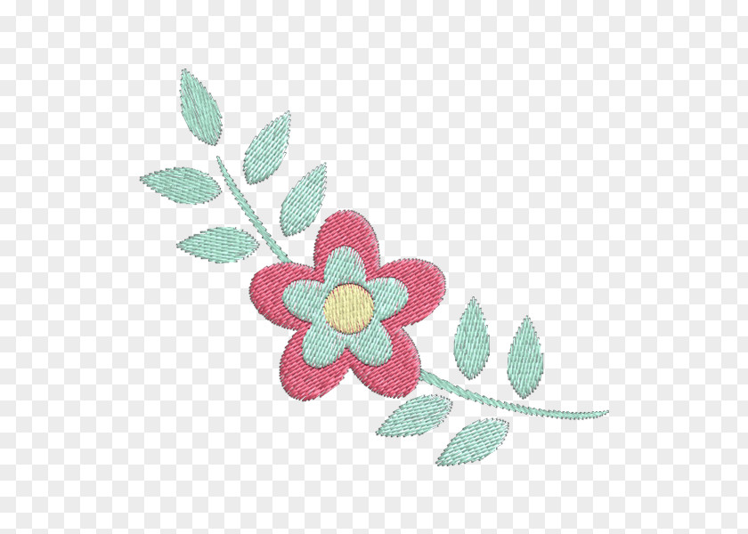 Flor Embroidery Flower Stitch Puntada Pattern PNG