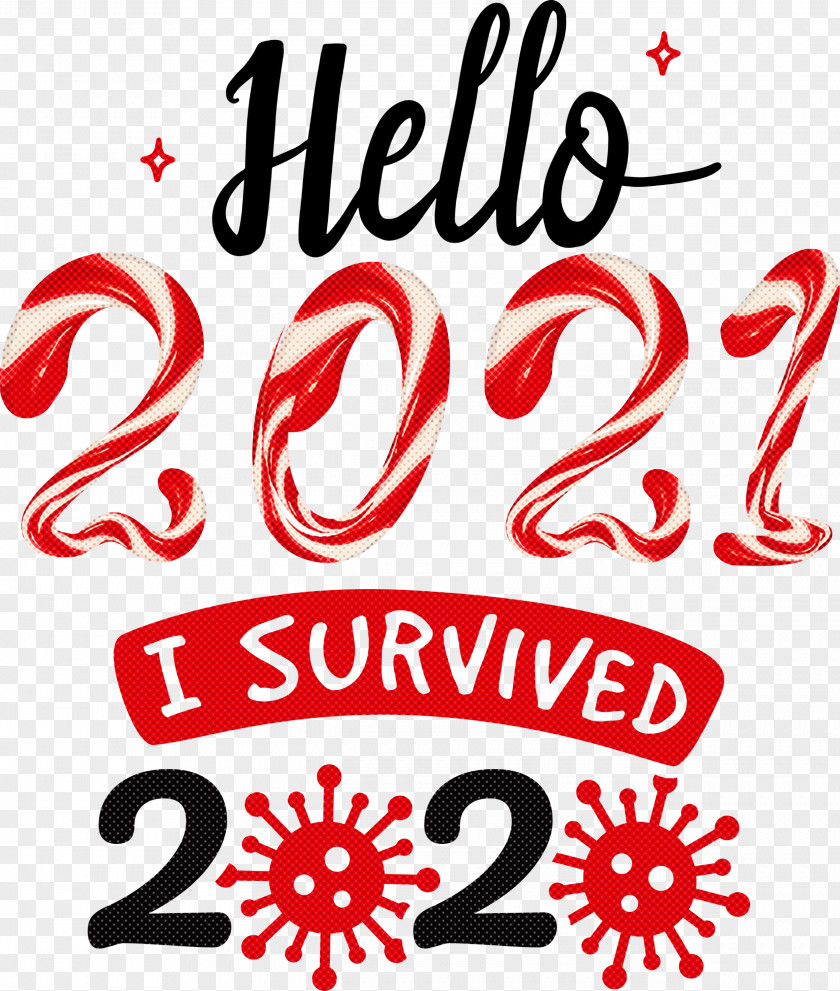 Hello 2021 New Year PNG