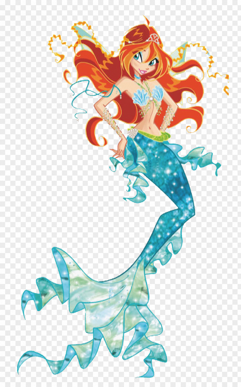 Mermaid Bloom Flora Aisha Tecna Roxy PNG