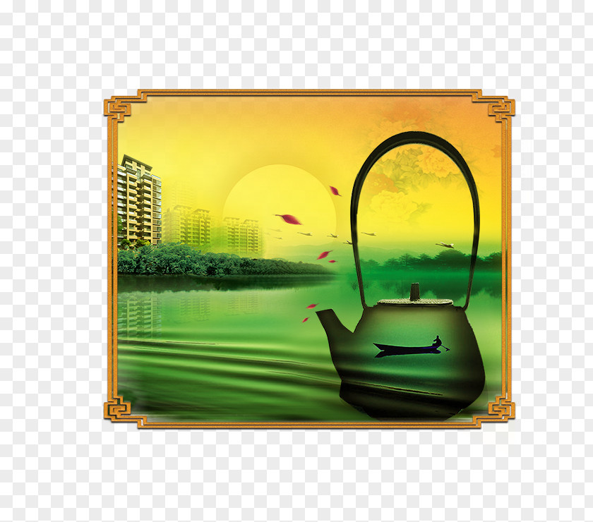 Tea Estate Property Logo Adobe Illustrator Template PNG