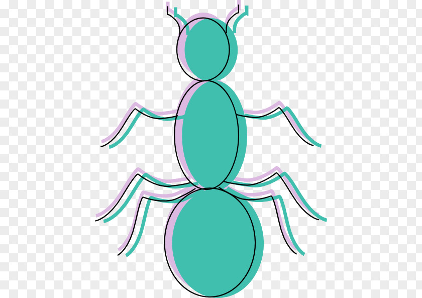 Ants Silhouette Ant Color Clip Art PNG