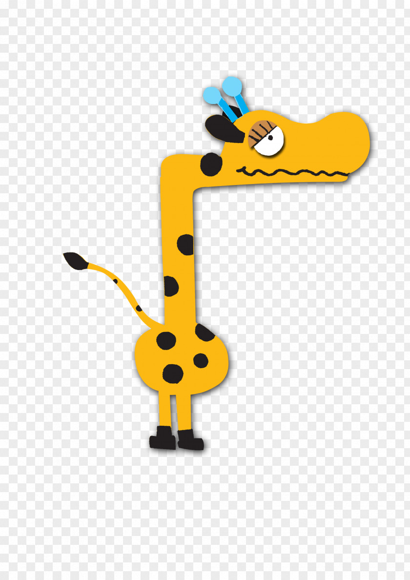 Cartoon Giraffe Human Height PNG