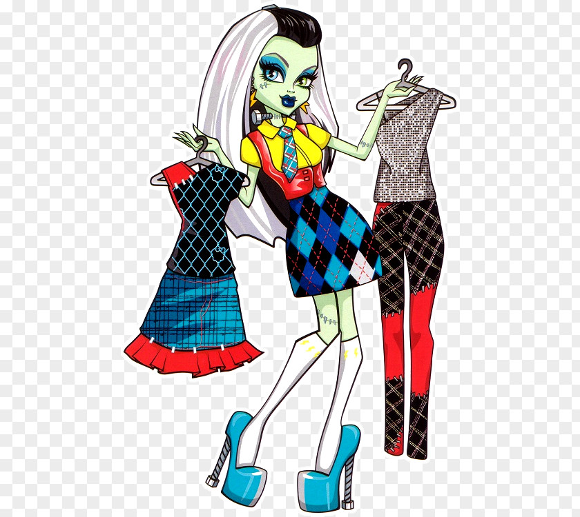 Doll Frankie Stein Fashion Frankenstein Monster High PNG