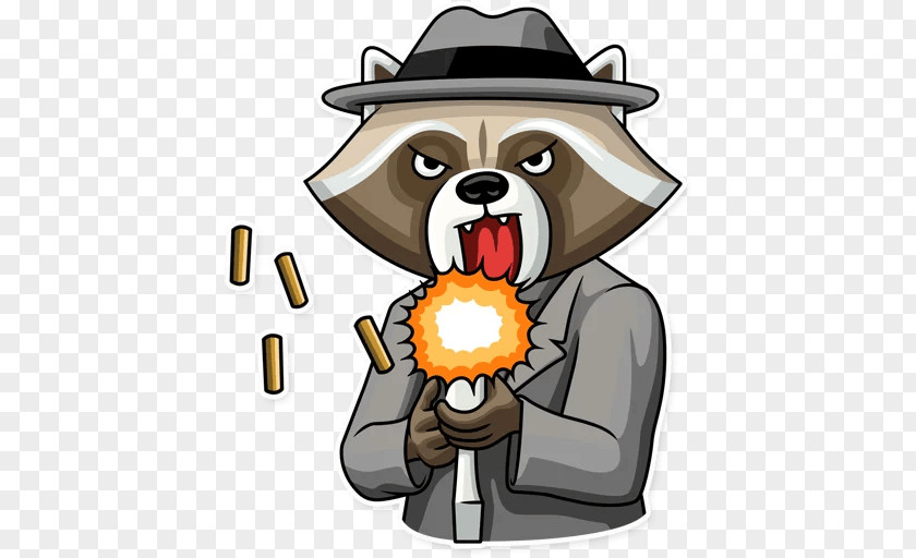 Raccoon Sticker Telegram VKontakte Clip Art PNG