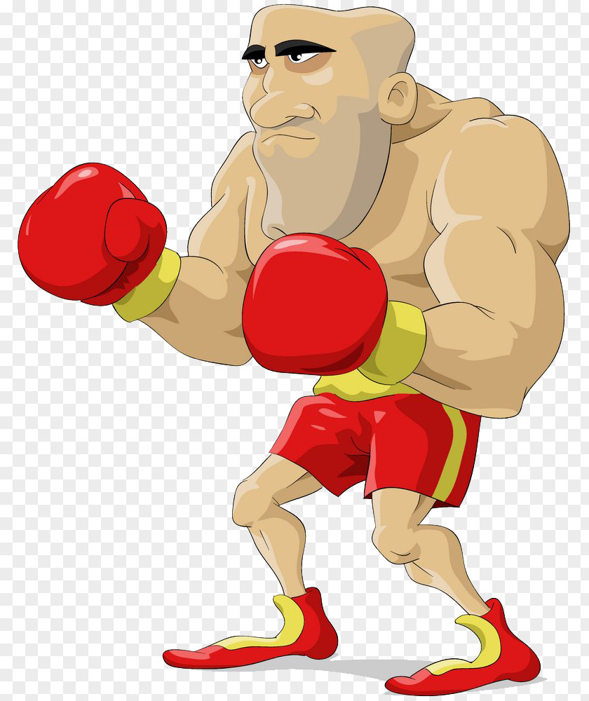 Boxing Man Cartoon Stock Photography Illustration PNG