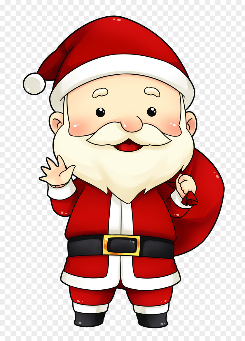 Santa Claus Christmas Day Clip Art Image Cartoon PNG