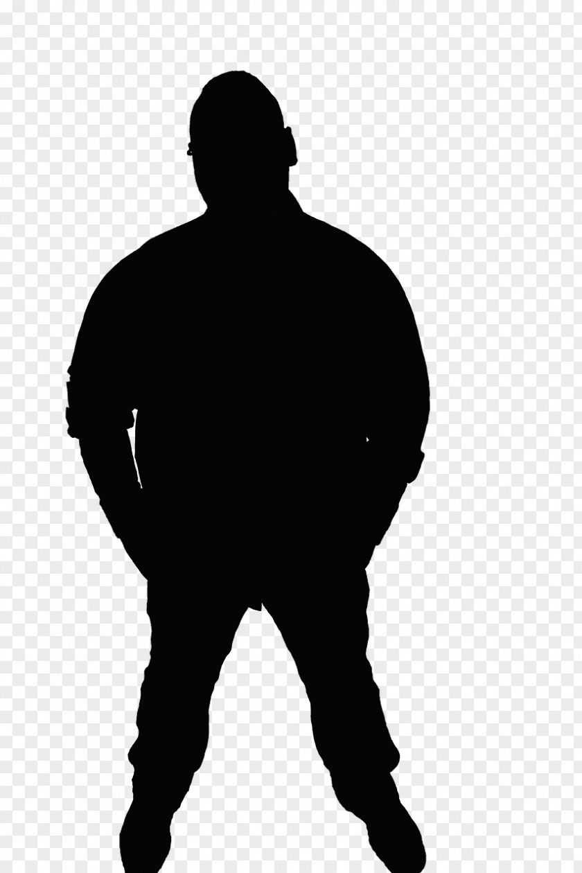 Silhouette Black Man PNG