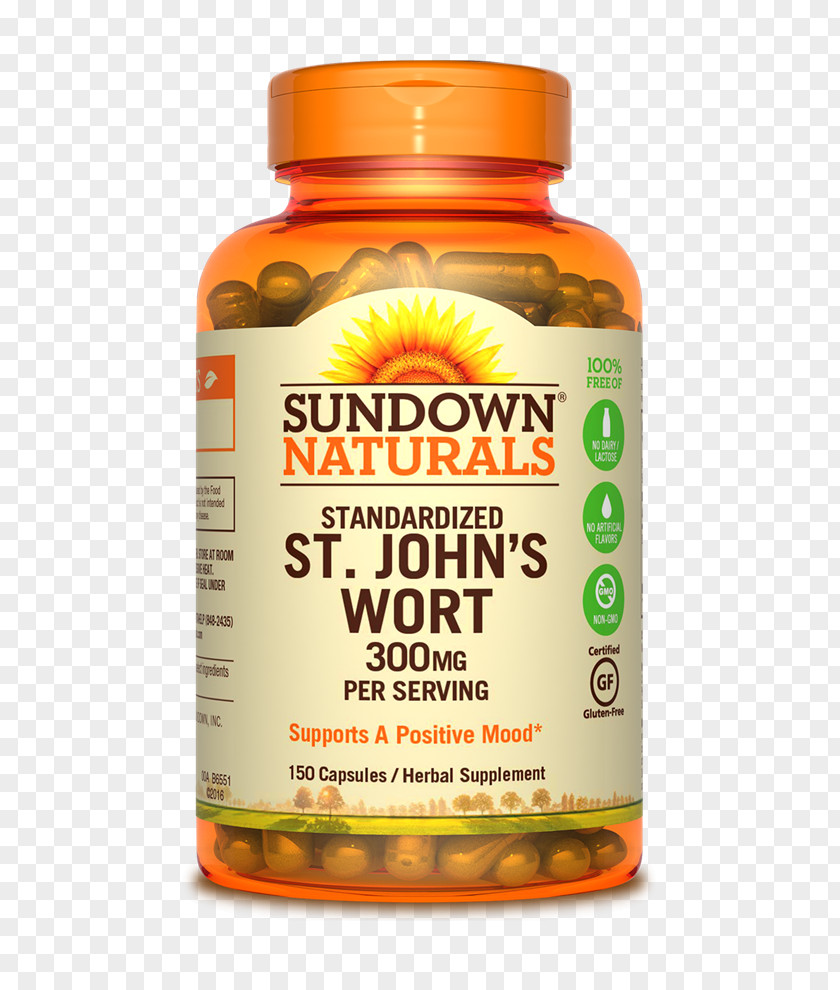 St Johns Wort Dietary Supplement Cinnamon Capsule Health Extract PNG