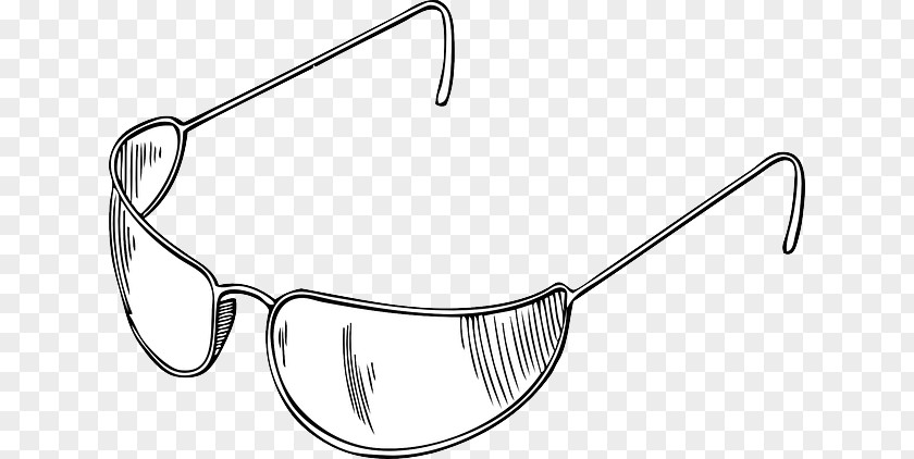 Sun Outline Sunglasses Drawing PNG