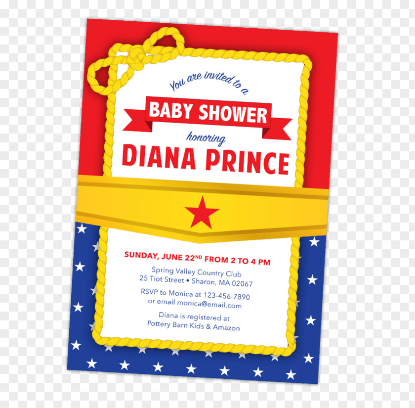 Wonder Woman TIARA Baby Shower Party Infant PNG
