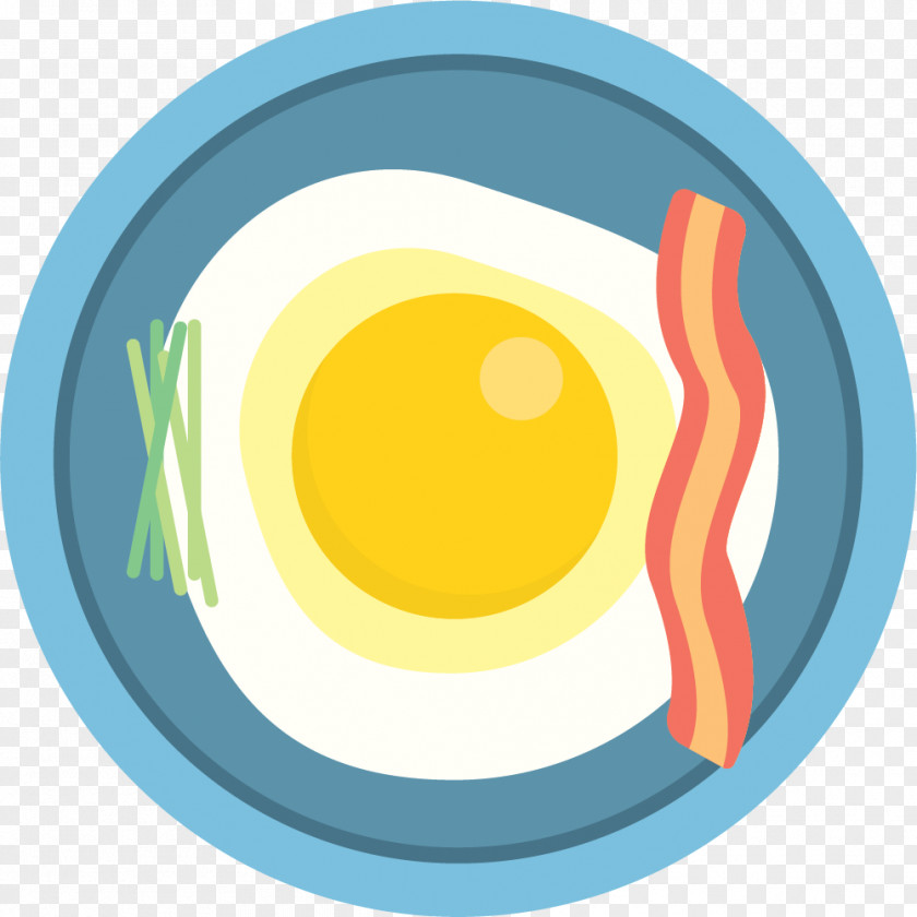 Bacon. Yellow Circle Clip Art PNG
