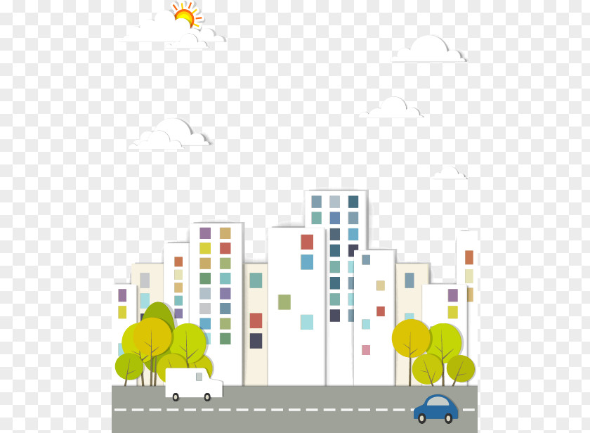 Cartoon Buildings And Streets Free Content Royalty-free Clip Art PNG