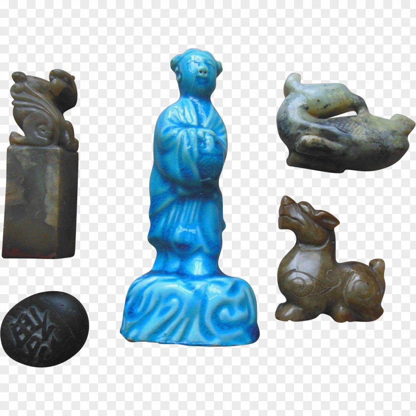 Chinese Calligraphy Ink Stone Sculpture Figurine PNG