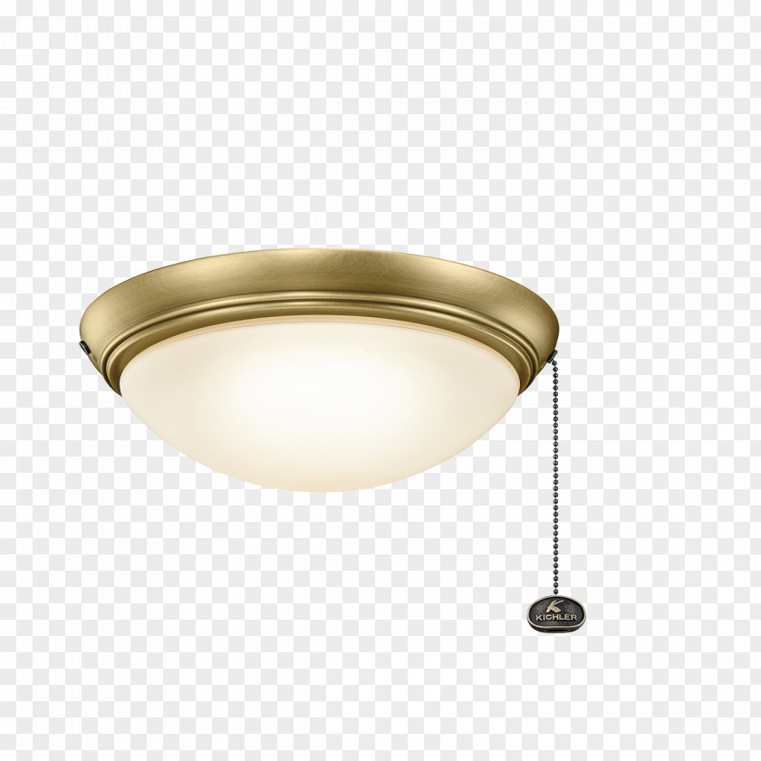 Light Ceiling Fans Brass PNG