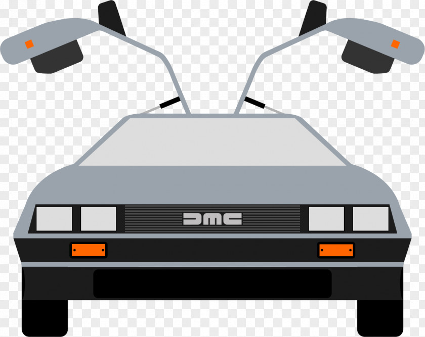 Car DeLorean DMC-12 Time Machine Back To The Future Clip Art PNG