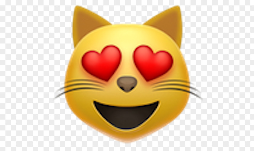 Emoji Domain Heart Smile Cat PNG