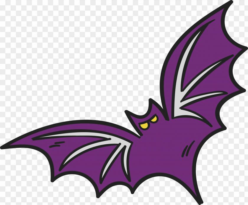 Purple Bat Clip Art PNG