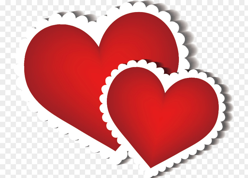 Red Heart-shaped Elements Valentine's Day Heart Clip Art PNG