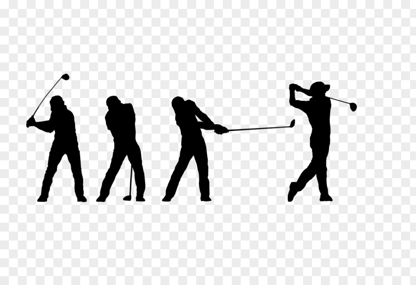 Golf Clubs Silhouette Tees PNG