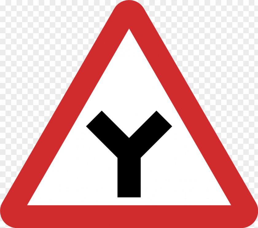 Hazardous Road Signs In Singapore Traffic Sign Three-way Junction Intersection PNG