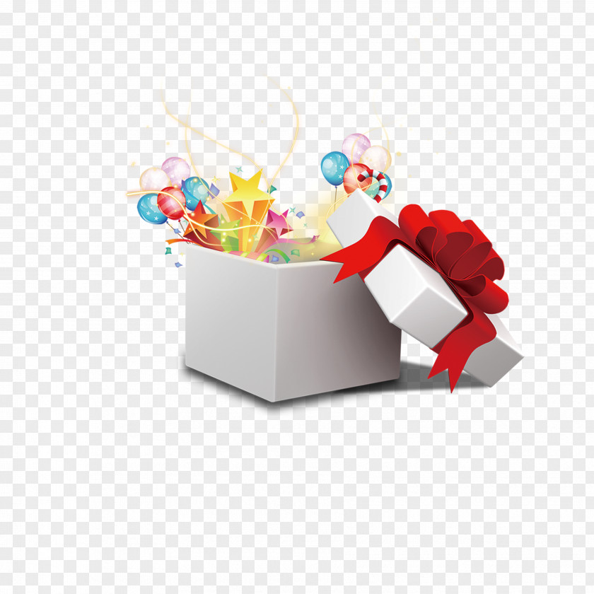 Open The Gift Box Download PNG