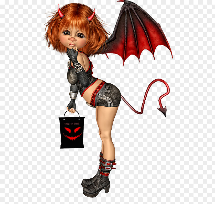 Demon Halloween Illustration PNG