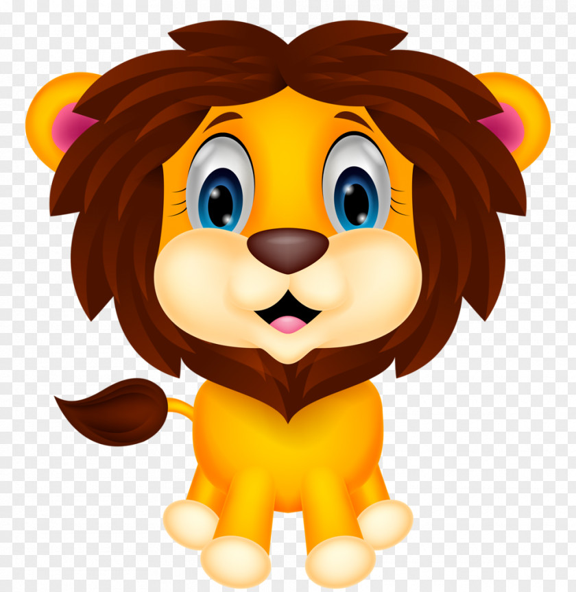 Lion Cartoon Drawing PNG
