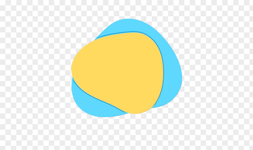 Oval Aqua Yellow Circle PNG