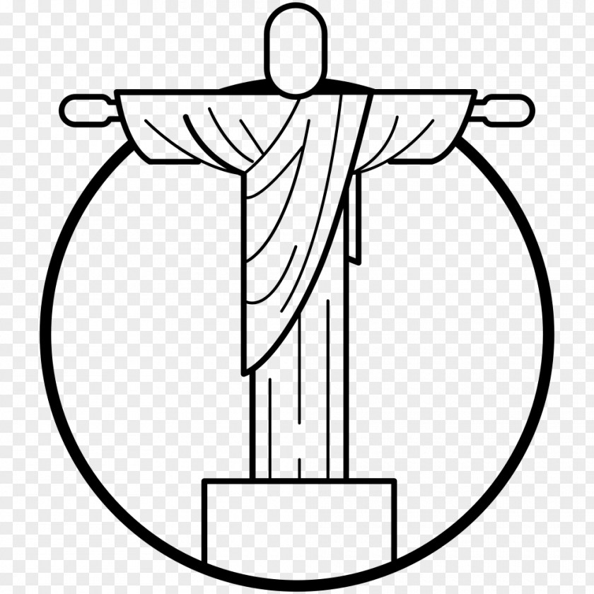 Painting Christ The Redeemer Black And White Drawing Coloring Book PNG
