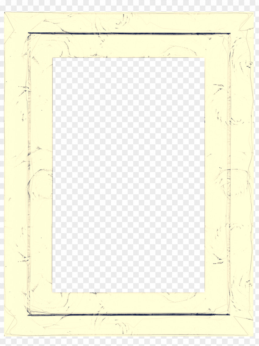 Rectangle Picture Frame Background Yellow PNG
