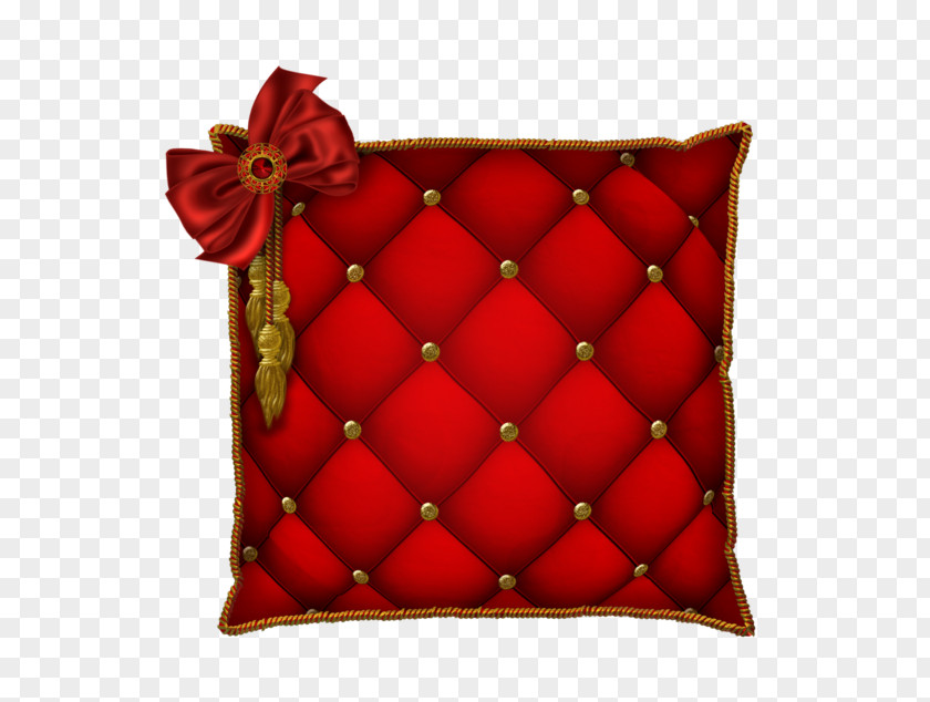 Red Pillows Throw Cushion PNG