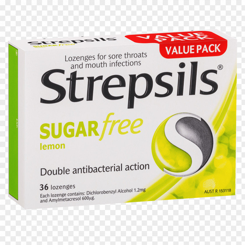 Sugar Strepsils Throat Lozenge 2,4-Dichlorobenzyl Alcohol Pharmaceutical Drug PNG
