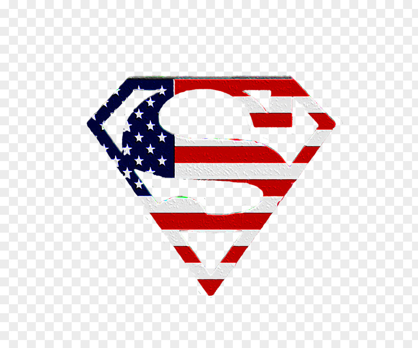 American Superman Logo Flag Of The United States T-shirt PNG
